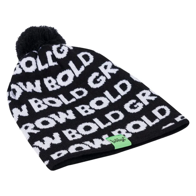 baagl-grow-bold-bonnet-tricot-enfant-vert-pompon image 1