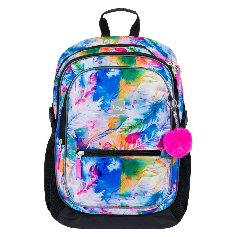 baagl-core-aquarelle-sac-dos-scolaire-25-l-ergonomique image 1