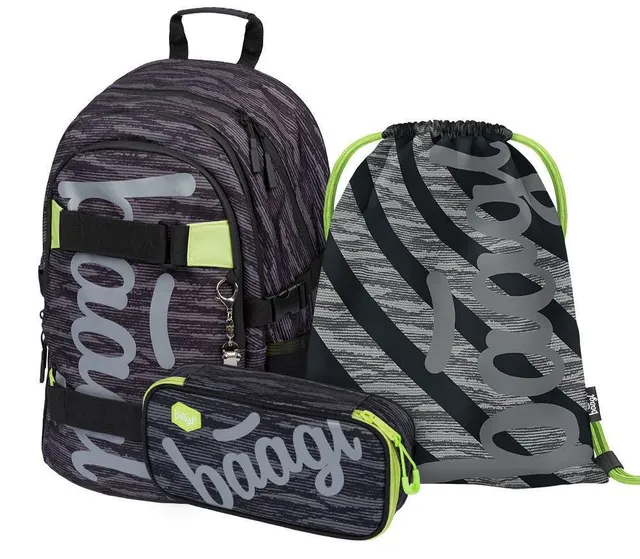 baagl-skate-grey-set-scolaire-3-pi-ces-gris-skate image 1