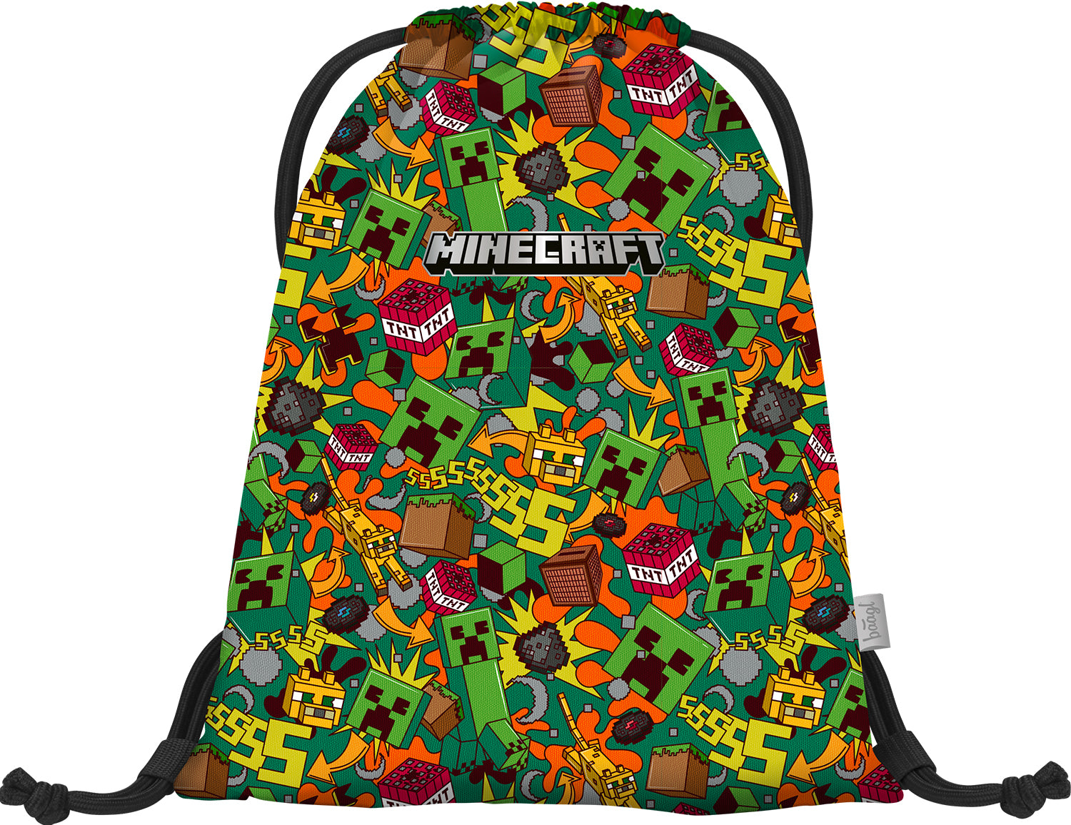 baagl-minecraft-chaos-sac-de-sport-gym-lavable image 1