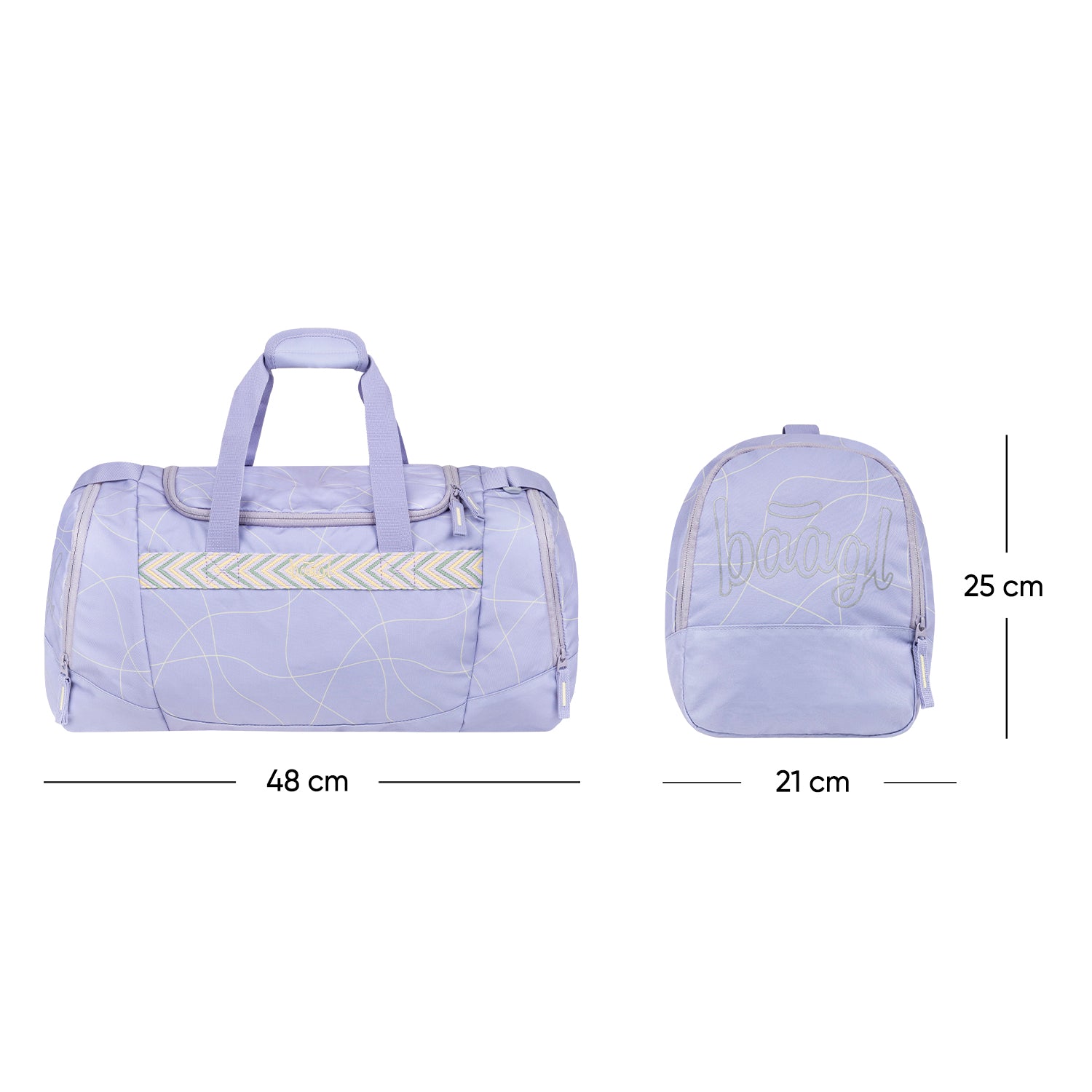 baagl-mishmash-sac-sport-duffle-25-l-poche-chaussures image 7