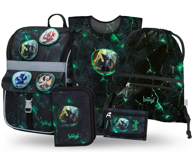 baagl-zippy-set-scolaire-dragons-ii-cartable-18l-cp-gar-on image 1