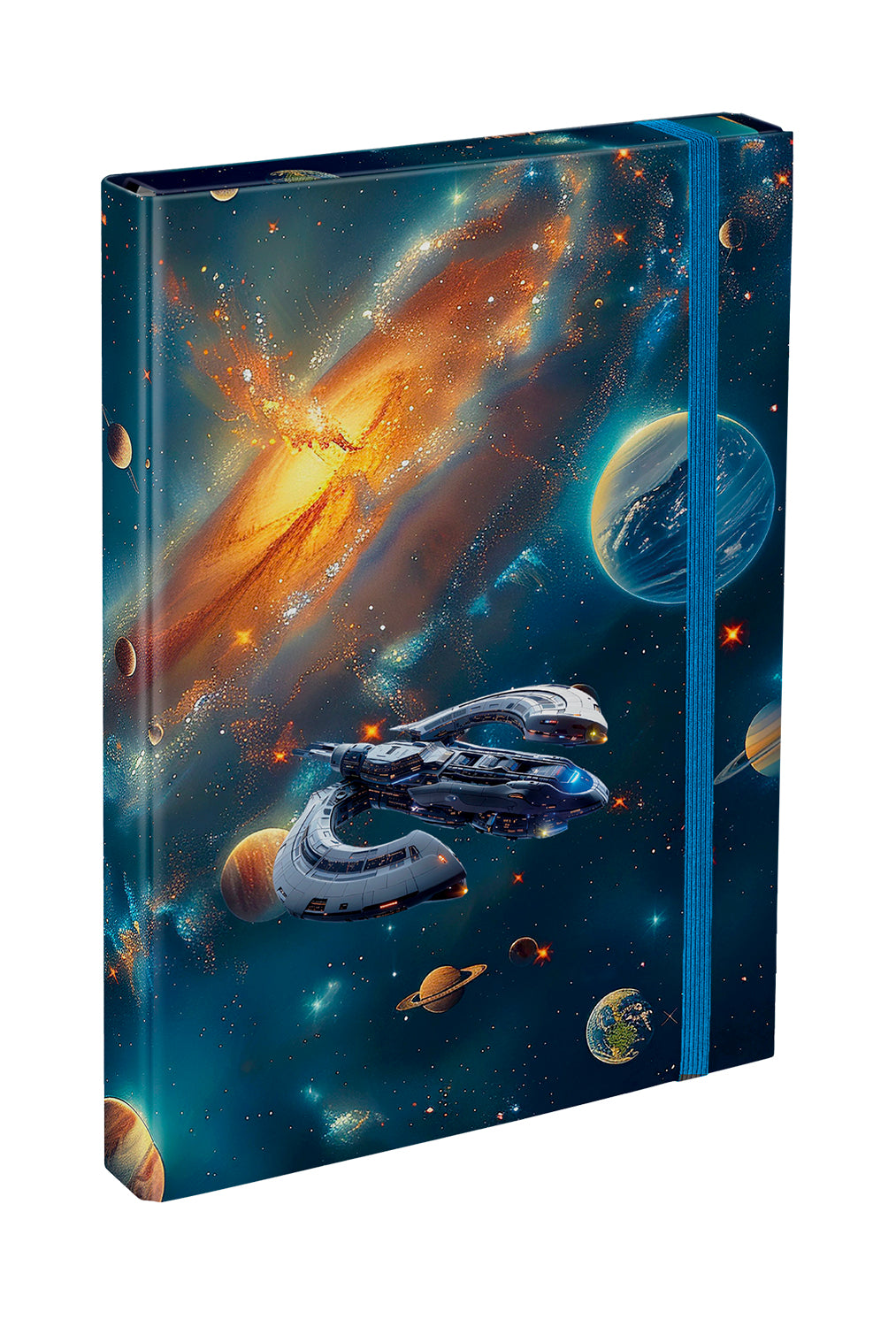 baagl-notebook-folders-chemise-a4-universe-lastique image 1