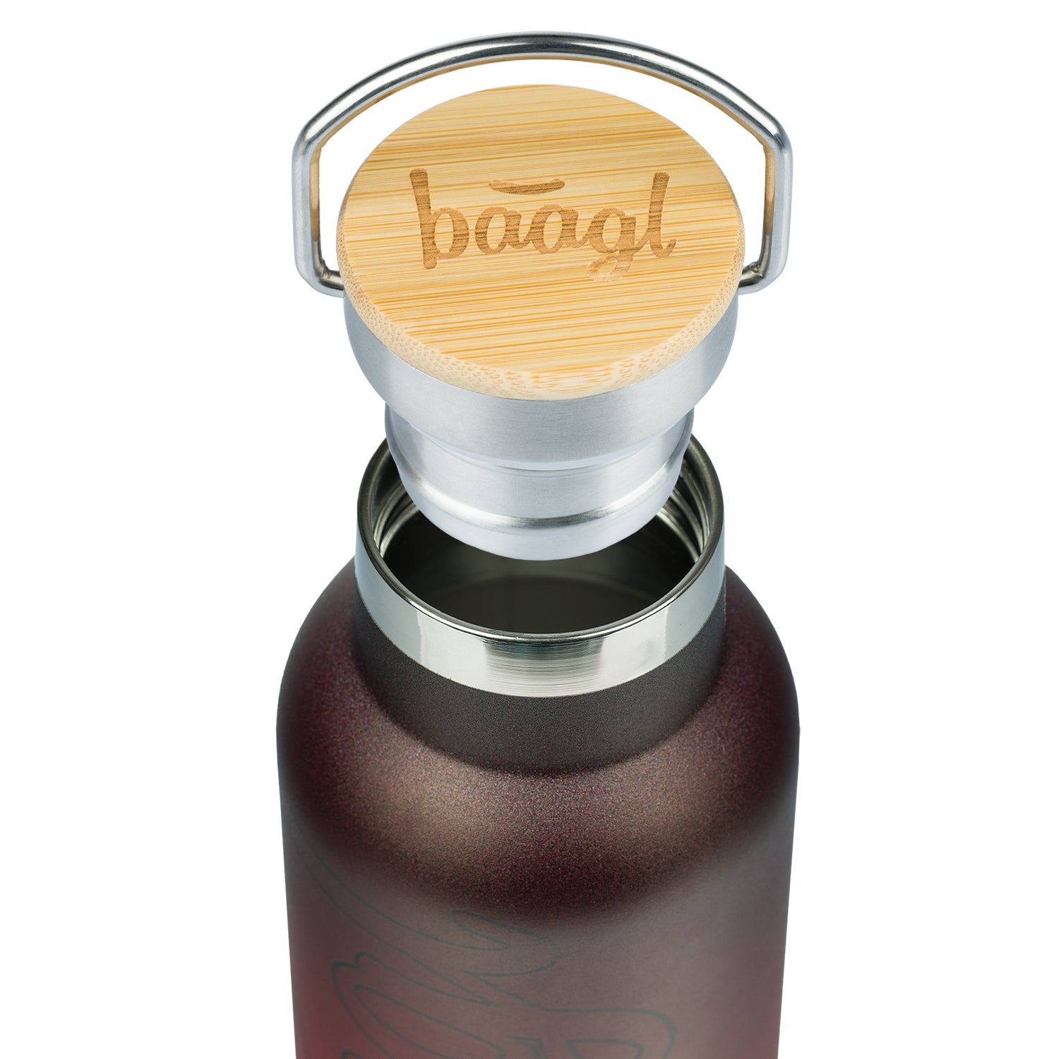baagl-gradient-gourde-thermos-inox-500-ml-rouge-noir image 3