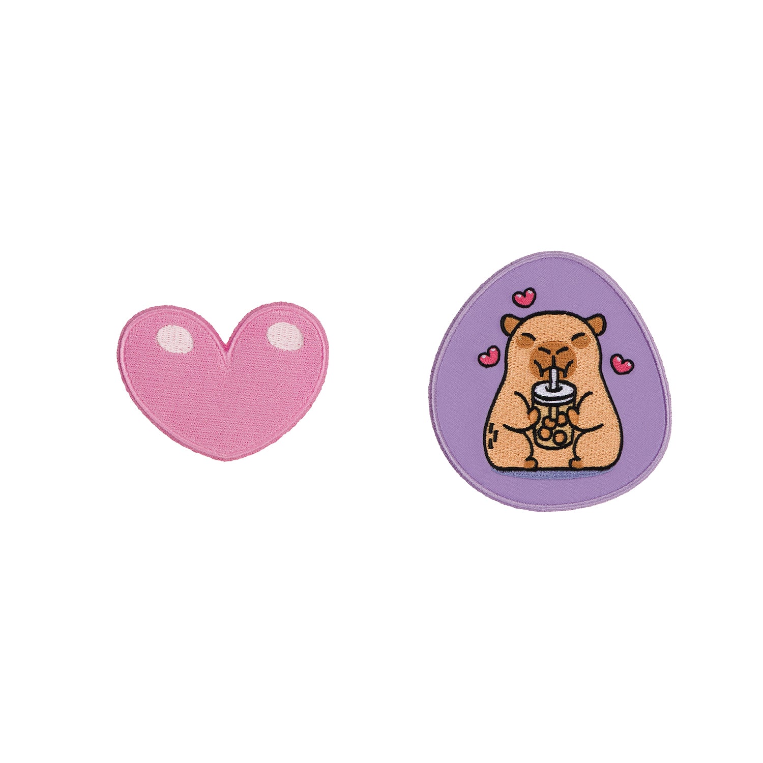 baagl-baaglies-capybara-patch-velcro-cartable-2-pcs image 1