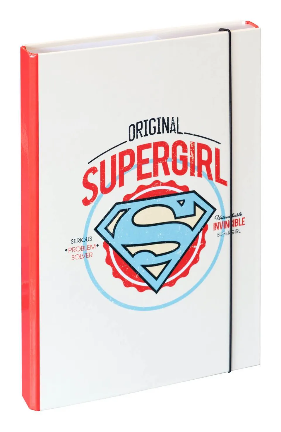 baagl-supergirl-chemise-a4-lastique-fille-rose image 1