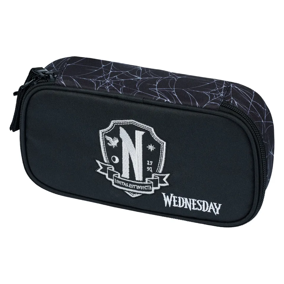 baagl-wednesday-nevermore-trousse-scolaire-vide-fermetures-ykk image 1