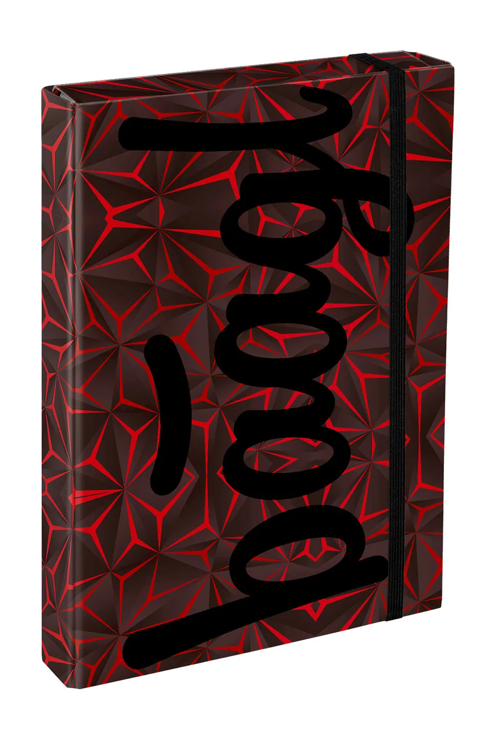 baagl-jumbo-red-polygon-chemise-a4-lastique image 1
