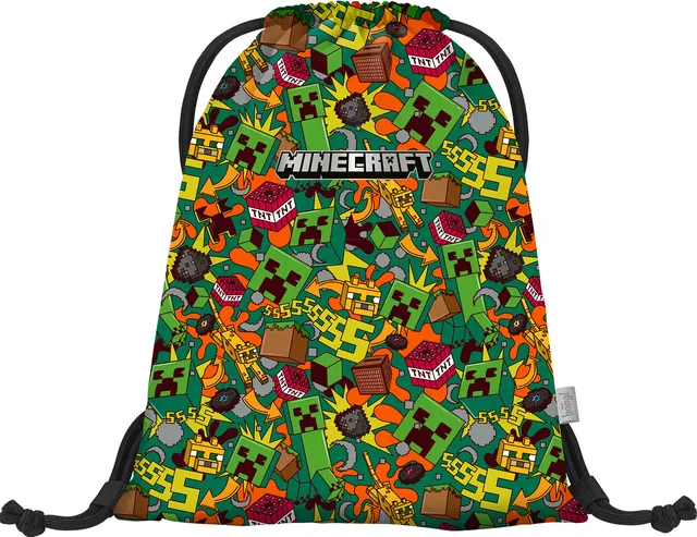 baagl-minecraft-chaos-sac-de-sport-gym-lavable image 1
