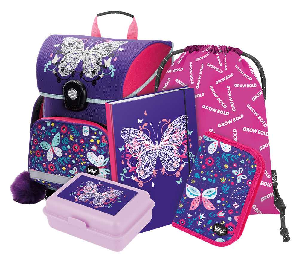 baagl-school-sets-butterfly-ii-kit-scolaire-fille-papillon image 1