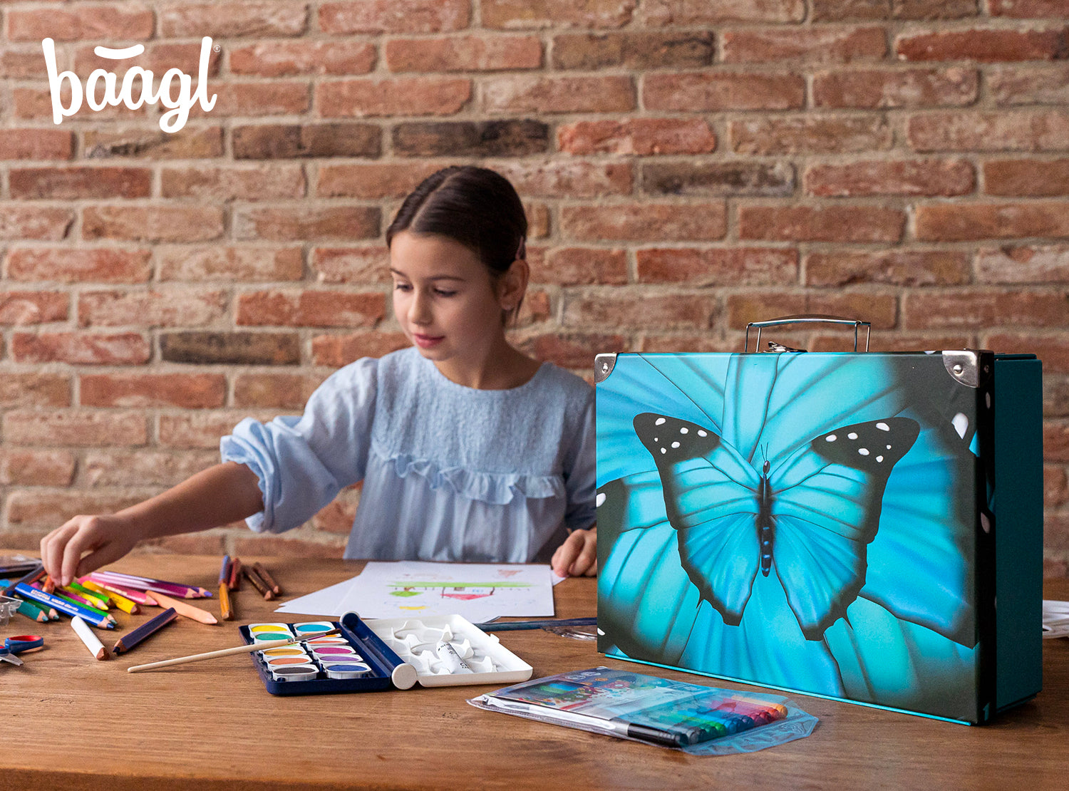 baagl-butterfly-mallette-scolaire-pliable-papillon image 5