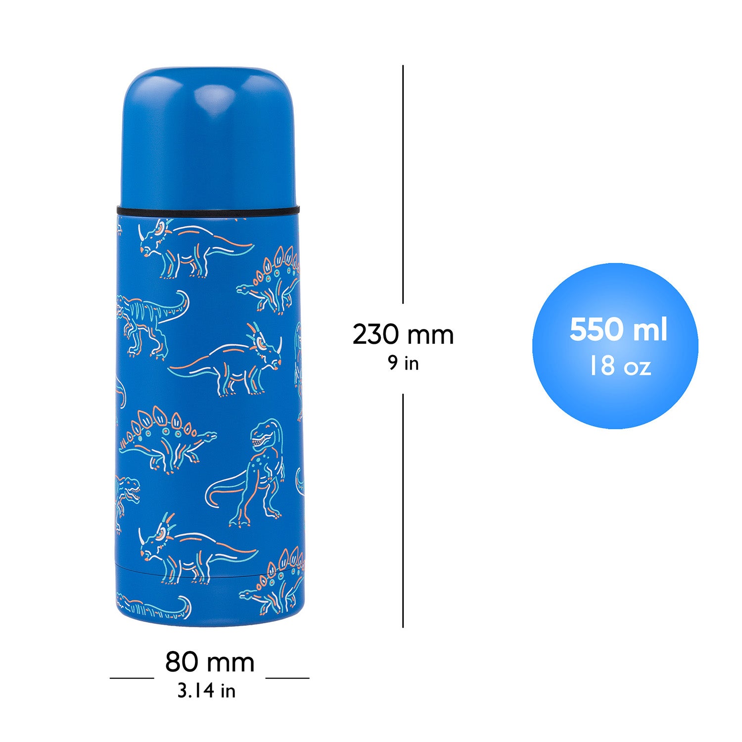 baagl-thermo-bottles-dino-gourde-isotherme-550-ml-dinosaure image 4