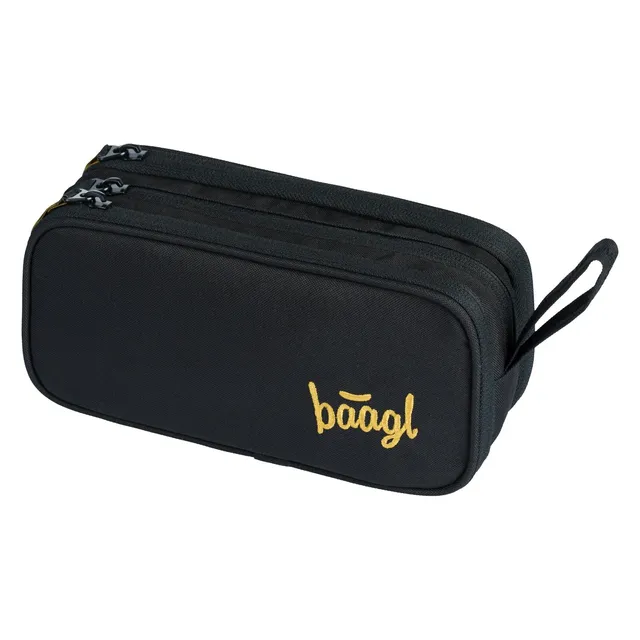 baagl-big-black-tui-tudiant-trousse-3-zips-noir image 1