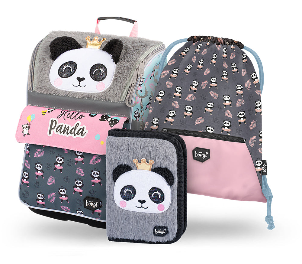 baagl-zippy-panda-cartable-ensemble-scolaire-3-pi-ces image 1