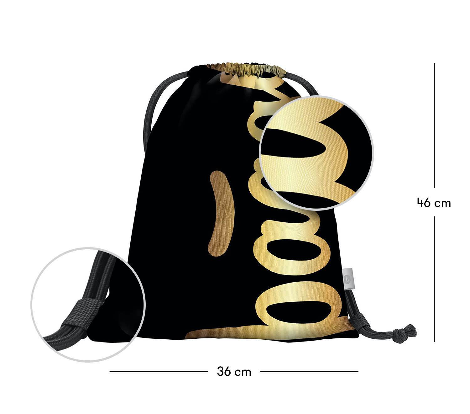 baagl-gym-sacks-skate-gold-sac-de-gym-logo-phosphorescent image 3