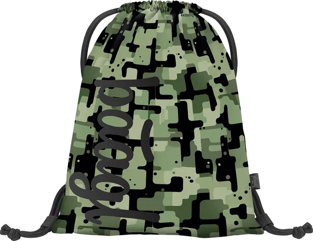 baagl-green-sac-gym-sport-enfant-vert-lavable image 1