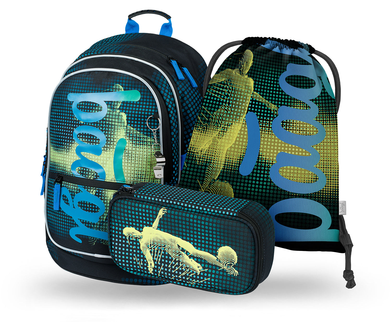 baagl-core-football-player-ensemble-scolaire-3-pi-ces-foot image 1