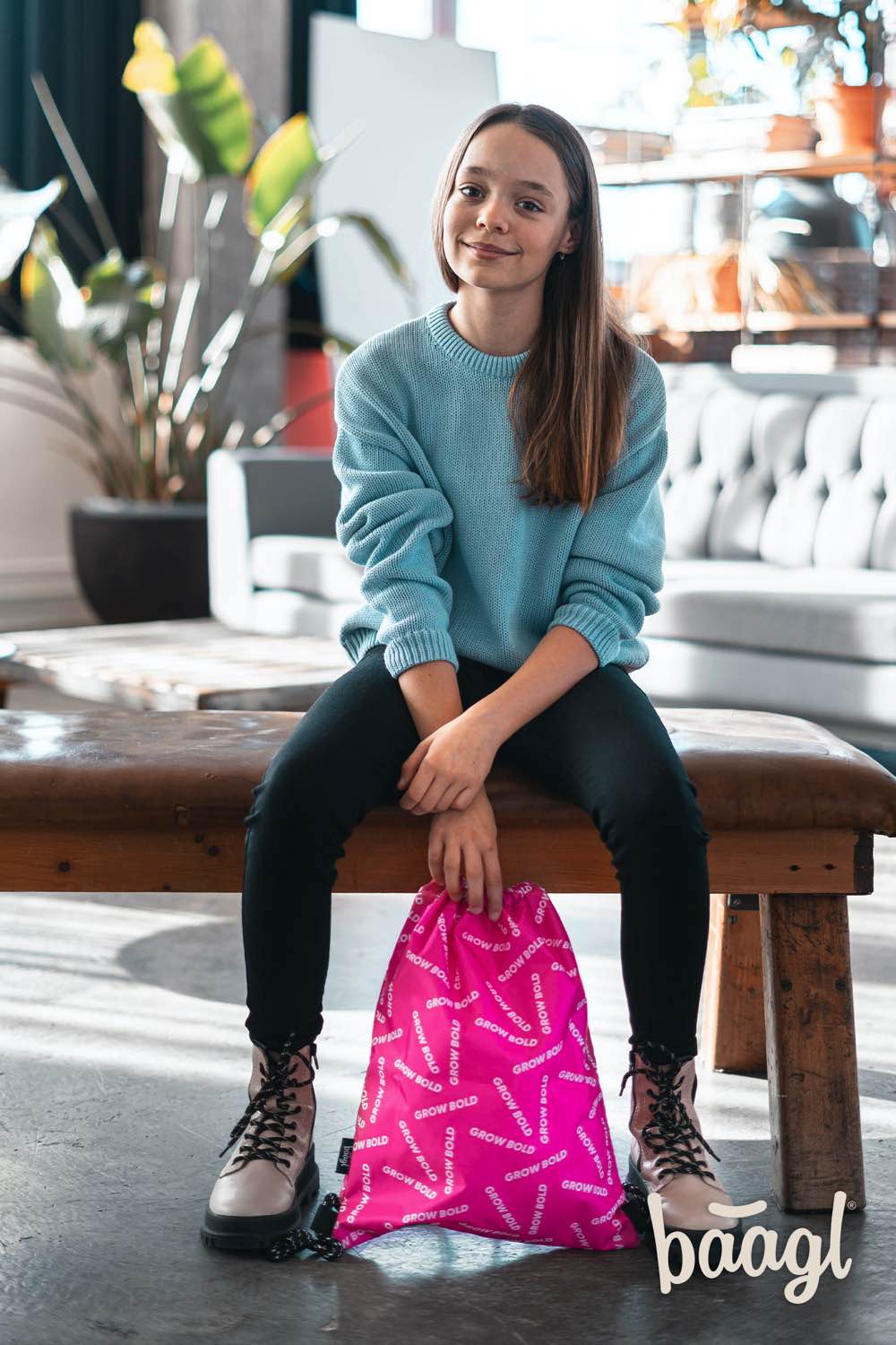 baagl-grow-bold-sac-de-gym-rose-lavable image 5