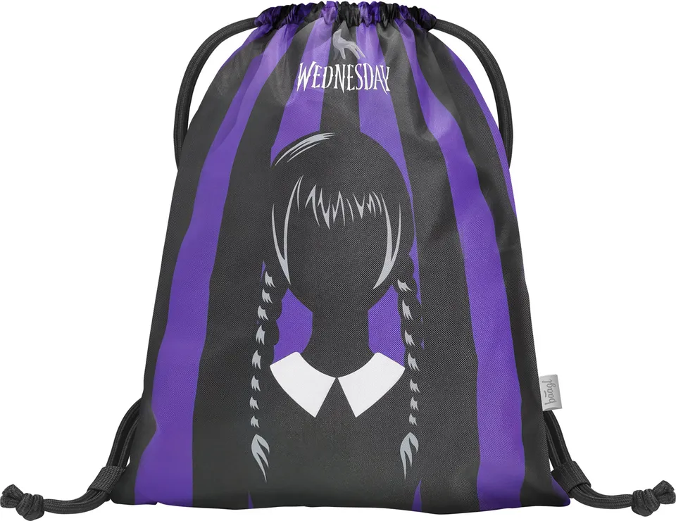 baagl-gym-sacks-sac-de-gym-wednesday-noir-lavable image 1