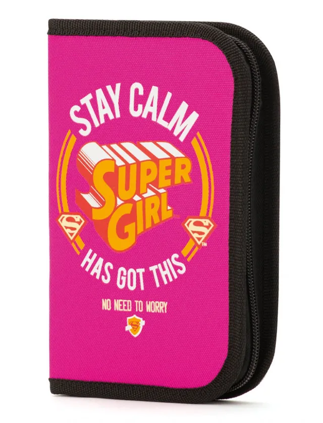 baagl-supergirl-stay-calm-trousse-fille-vide image 1
