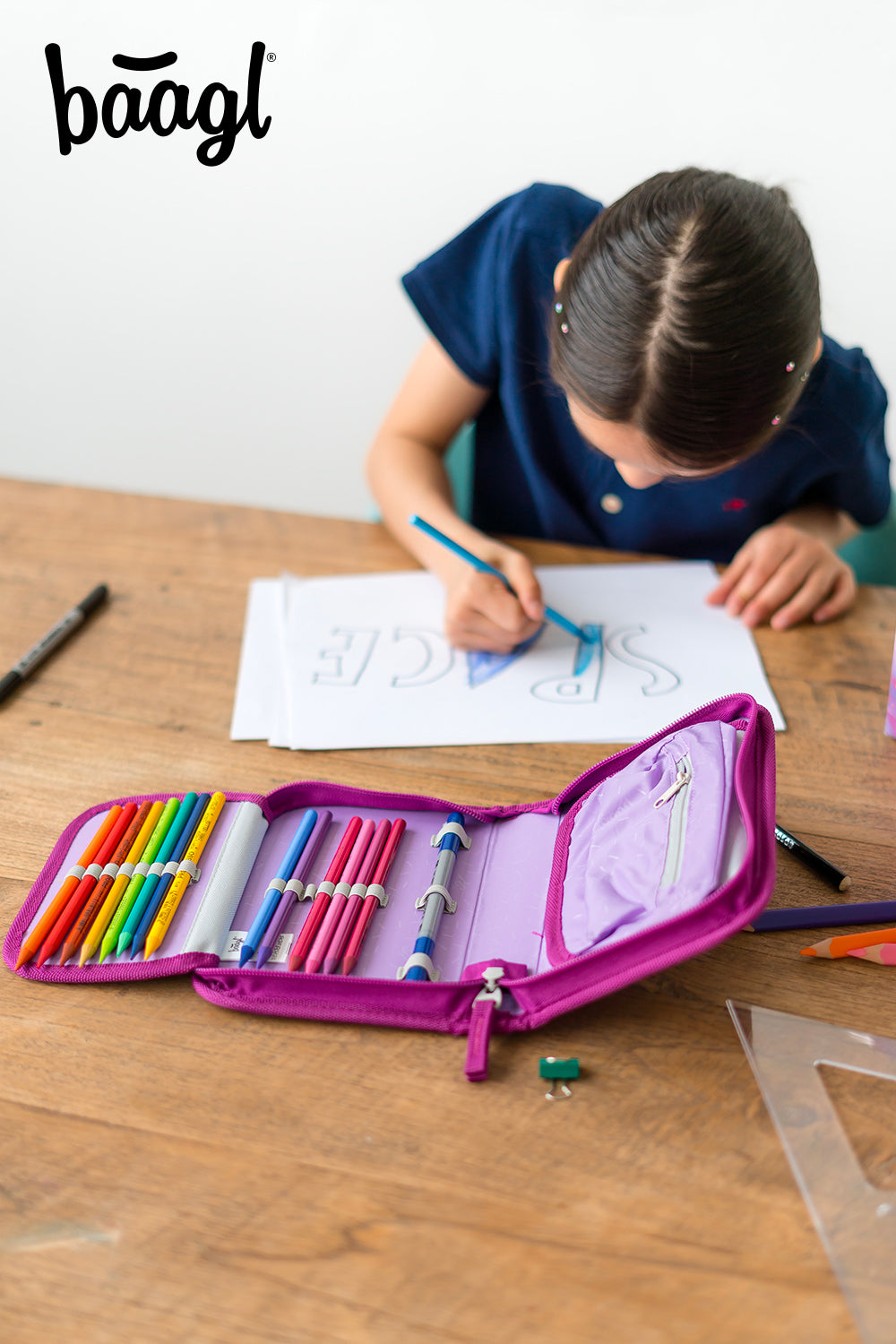 baagl-classic-trousse-scolaire-royal-unicorn-licorne-vide image 7