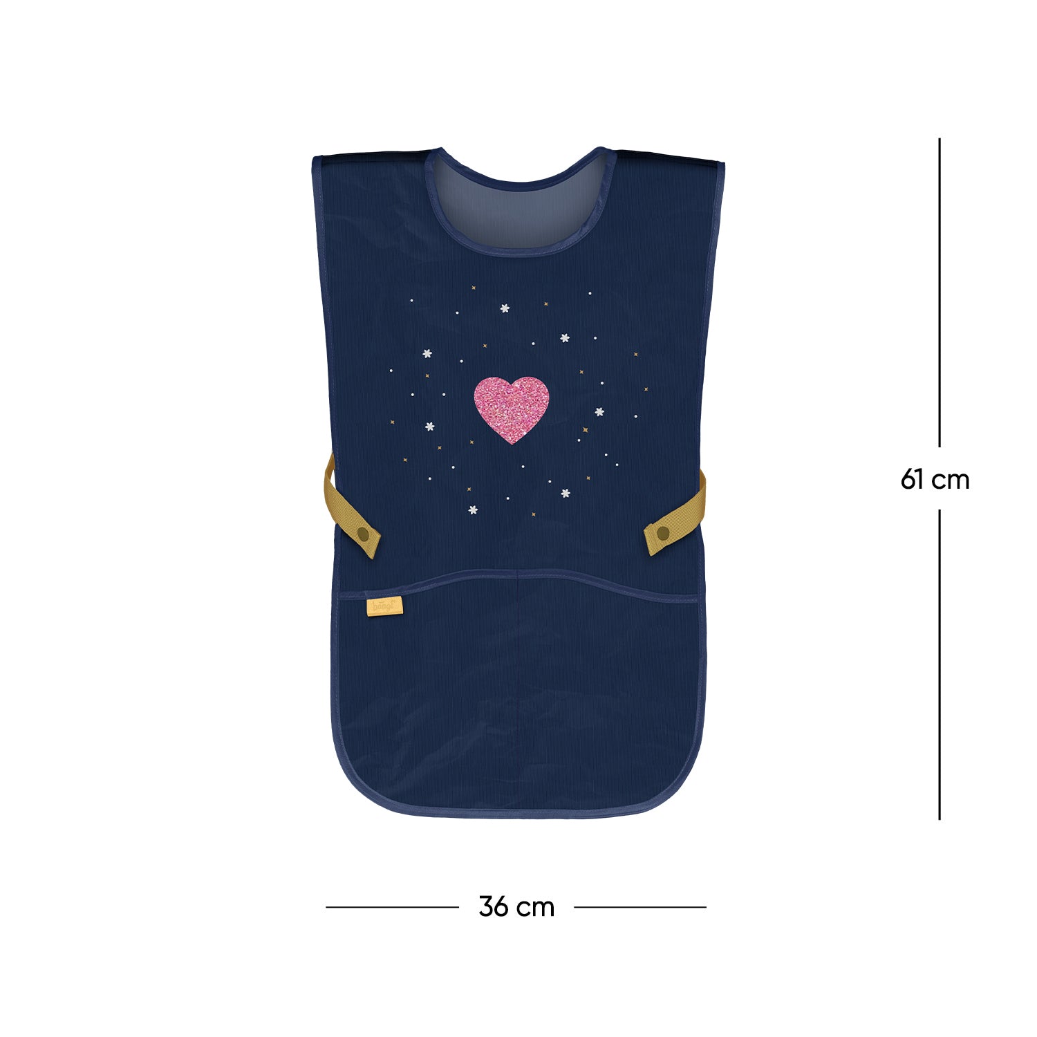 baagl-unicorn-gold-tablier-enfant-cole-2-poches image 4