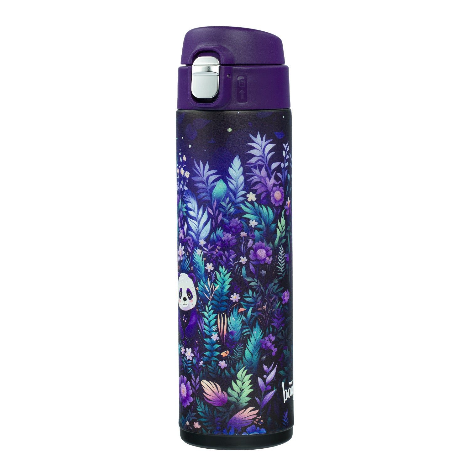 baagl-thermo-bottles-jungle-panda-gourde-isotherme-450-ml-inox image 1
