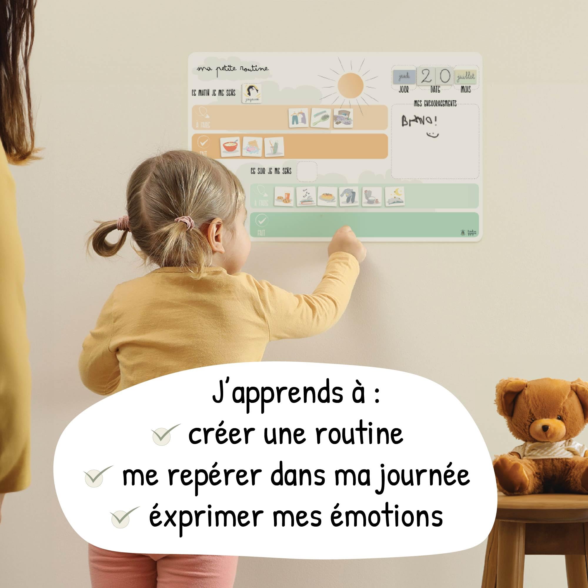 atelier-gigogne-ma-petite-routine-tableau-magn-tique-57-magnets-3-8-ans image 2