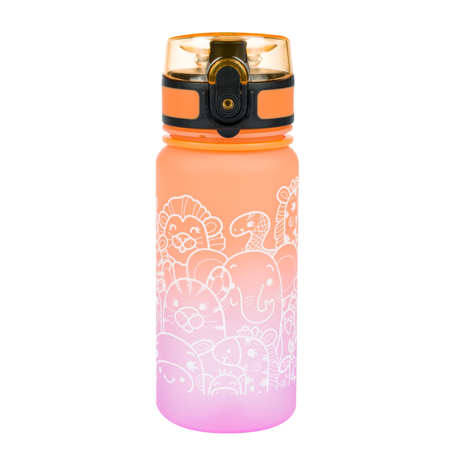 baagl-drinking-bottles-gourde-tritan-gradient-animals-350-ml image 2
