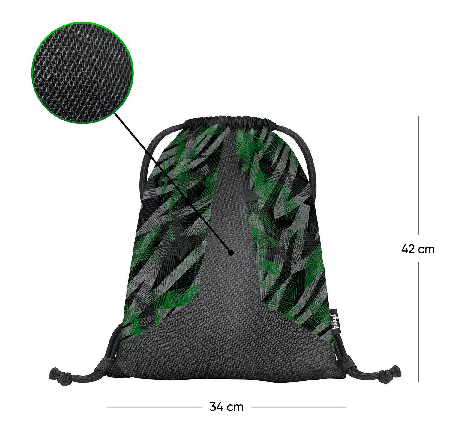 baagl-street-king-sac-gym-enfant-noir-lavable image 2