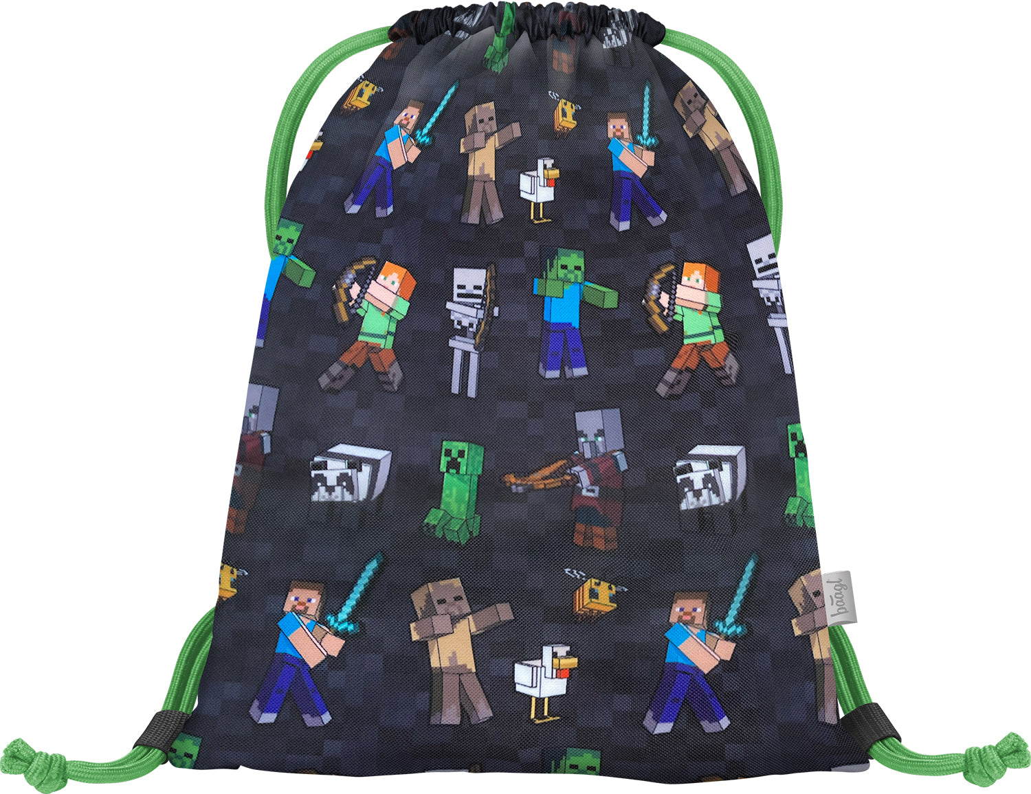baagl-gym-sacks-minecraft-sac-de-gym-minecraft-mousqueton image 2