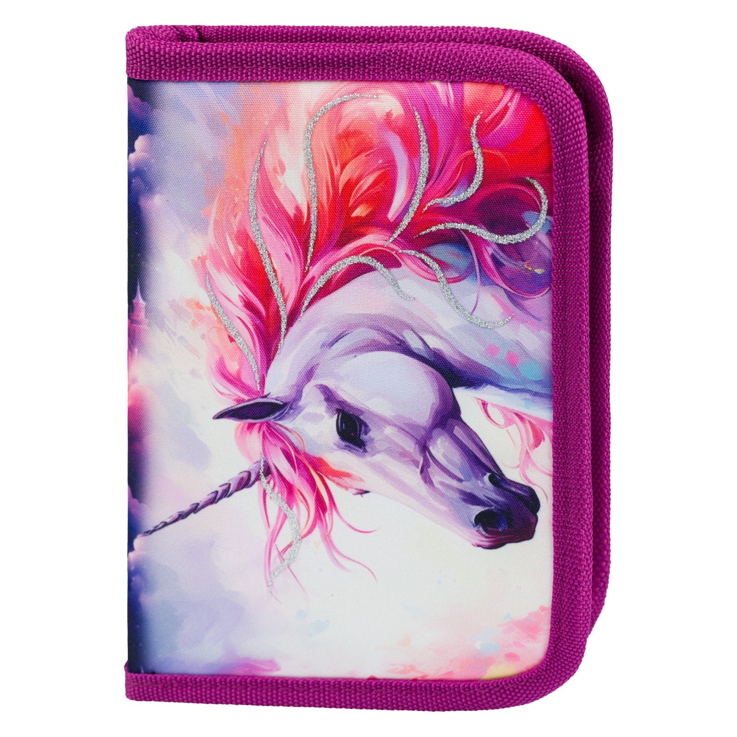 baagl-classic-trousse-scolaire-royal-unicorn-licorne-vide image 1