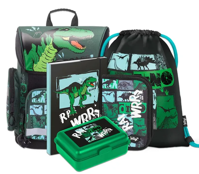 baagl-dino-ii-ensemble-scolaire-cartable-18-l-dinosaures image 1