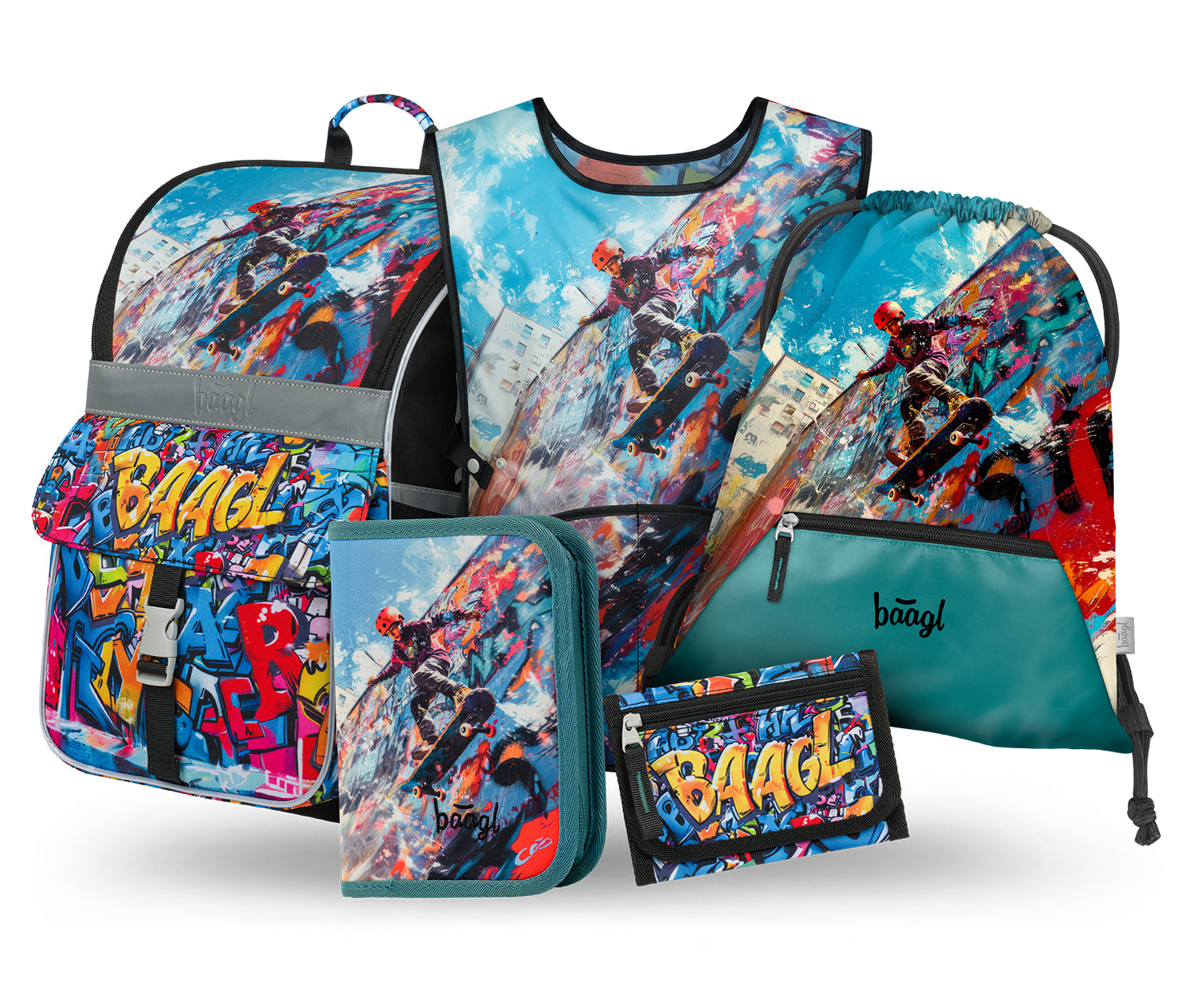 baagl-zippy-skatepark-ii-ensemble-cartable-cp-trousse-sac-gym image 1