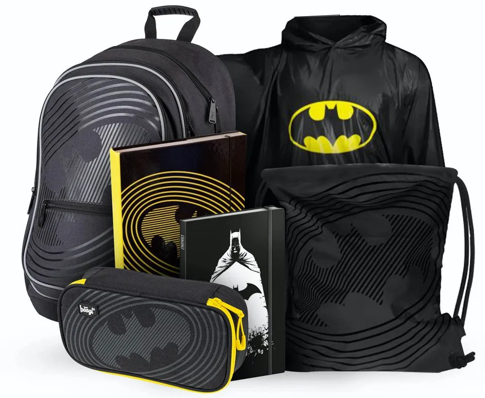 baagl-core-batman-kit-scolaire-6-pi-ces-cartable image 1
