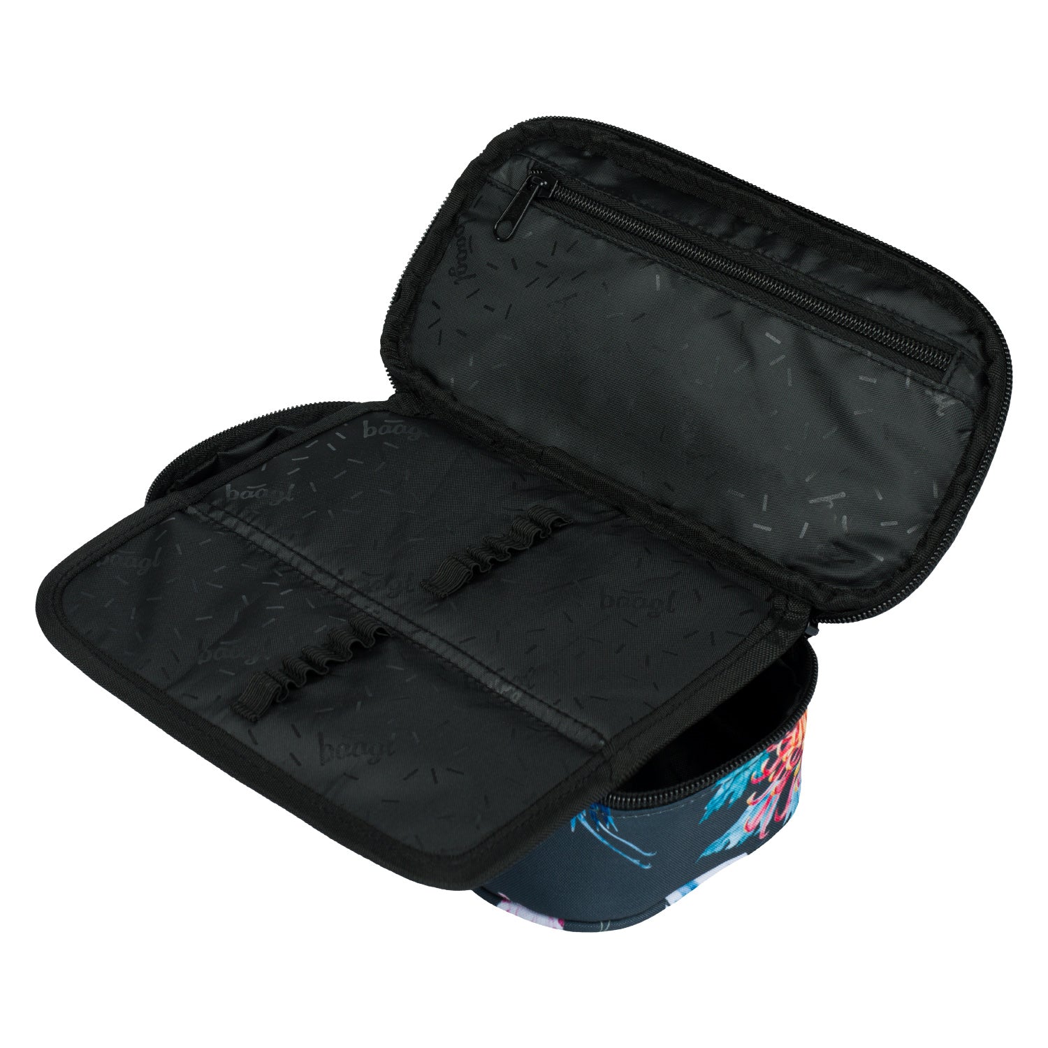 baagl-birds-trousse-scolaire-rigide-vide-motif-oiseaux image 3