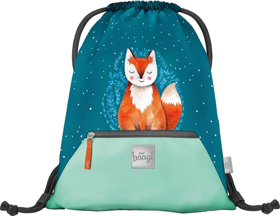 baagl-fox-sac-gym-renard-avec-poche-zip image 1