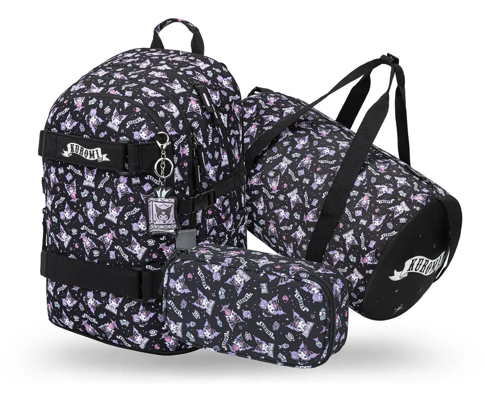 baagl-skate-kuromi-black-set-scolaire-sac-trousse image 1