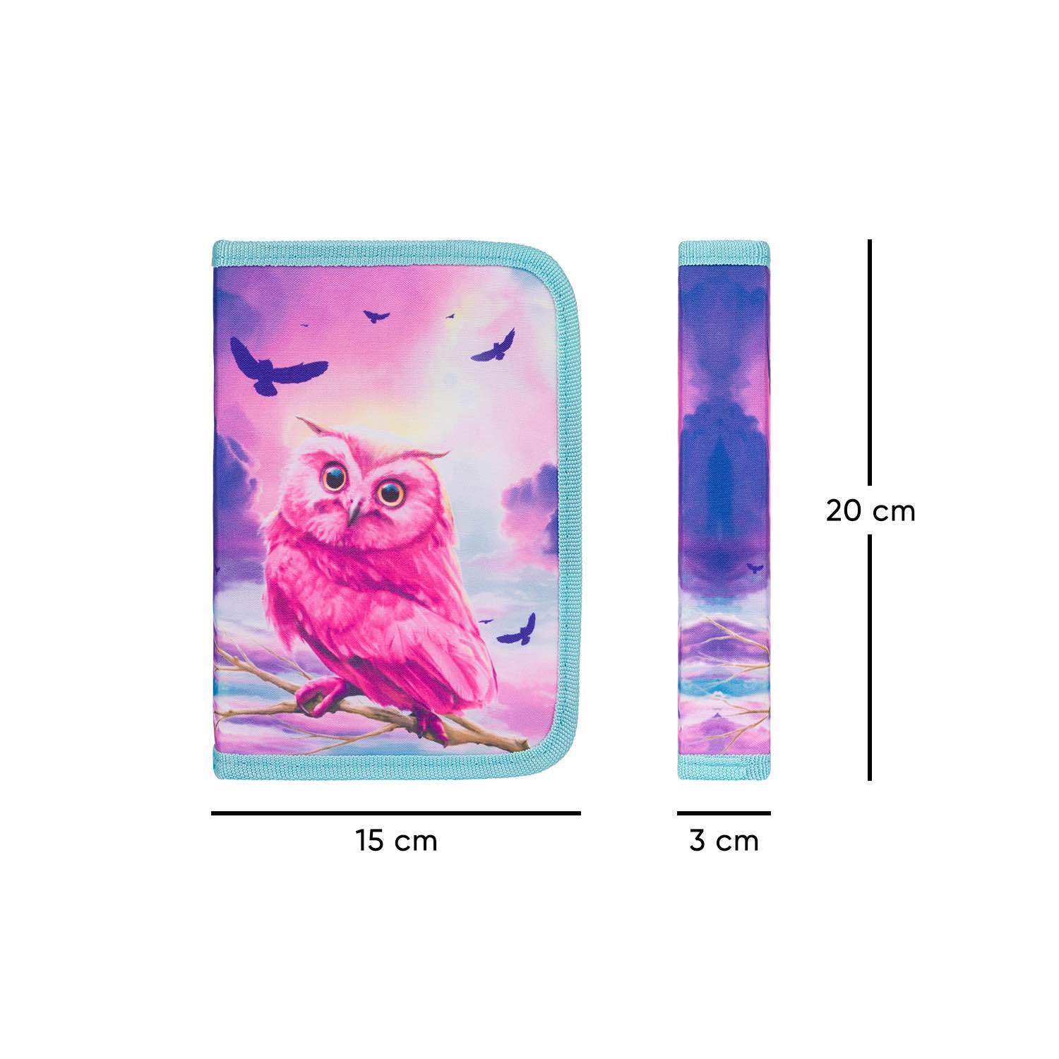 baagl-classic-trousse-owl-1-compartiment-hibou-vide image 4