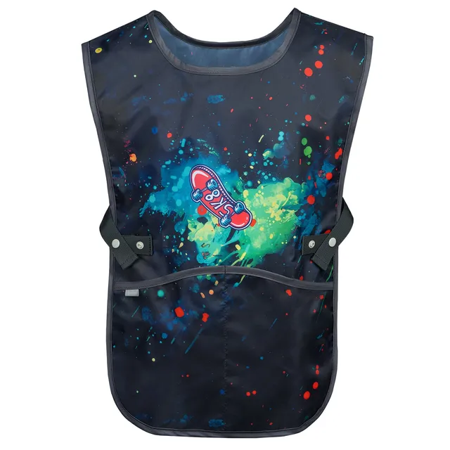 baagl-chill-tablier-enfant-cole-peinture-lavable-poches image 1