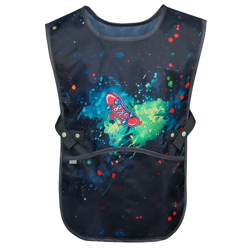 baagl-chill-tablier-enfant-cole-peinture-lavable-poches image 1