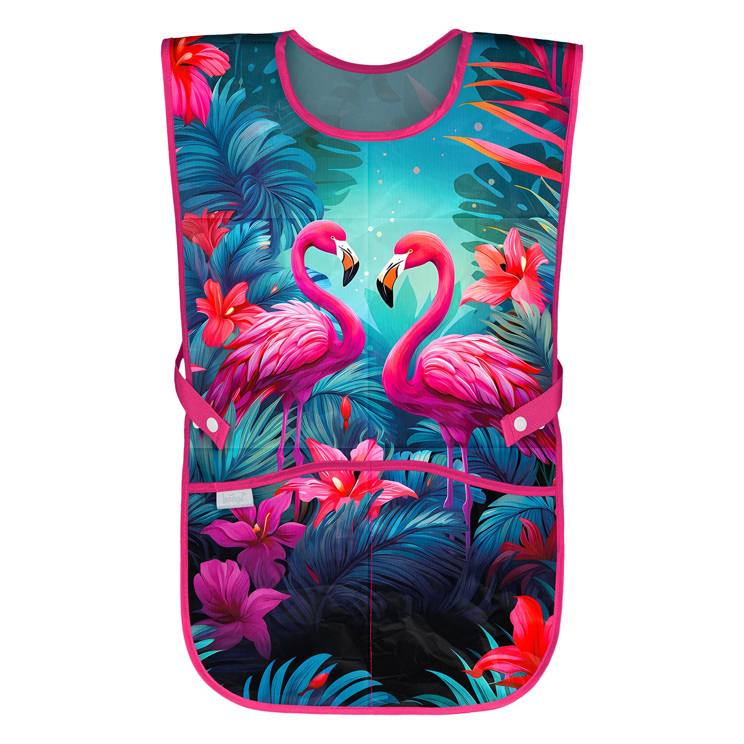 baagl-aprons-tablier-enfant-flamingos-2-poches-lavable image 1