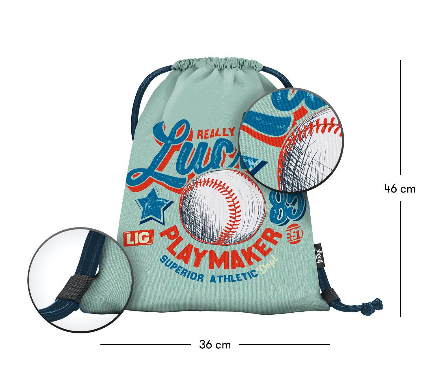 baagl-baseball-1-sac-de-gym-enfant-lavable-cordons image 3