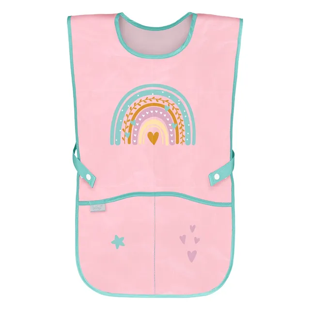 baagl-pink-rainbow-tablier-enfant-peinture-lavable image 1
