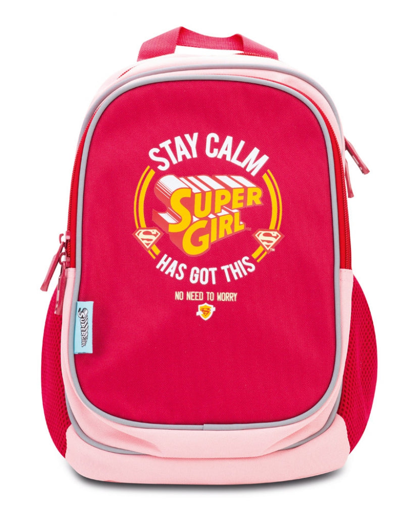 baagl-supergirl-stay-calm-sac-dos-maternelle-fille-imperm-able image 1