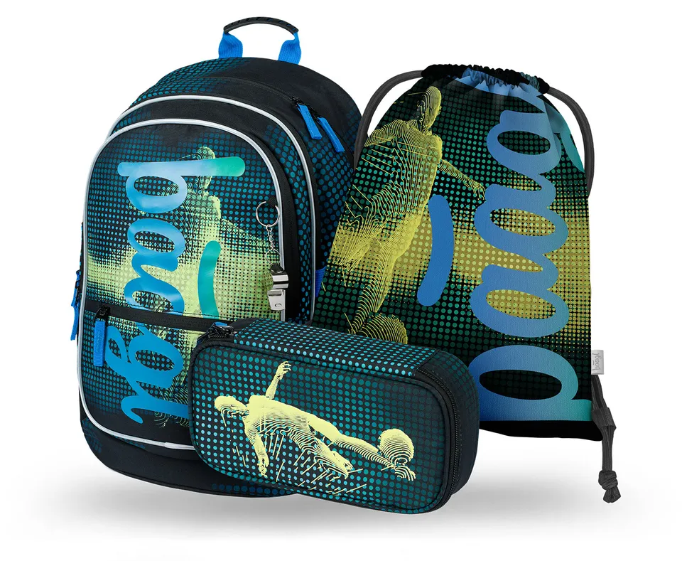 baagl-core-football-player-ensemble-scolaire-3-pi-ces-foot image 1