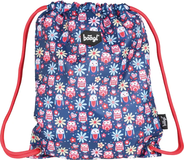 baagl-gym-sac-de-gym-happy-owls-hiboux-lavable image 1