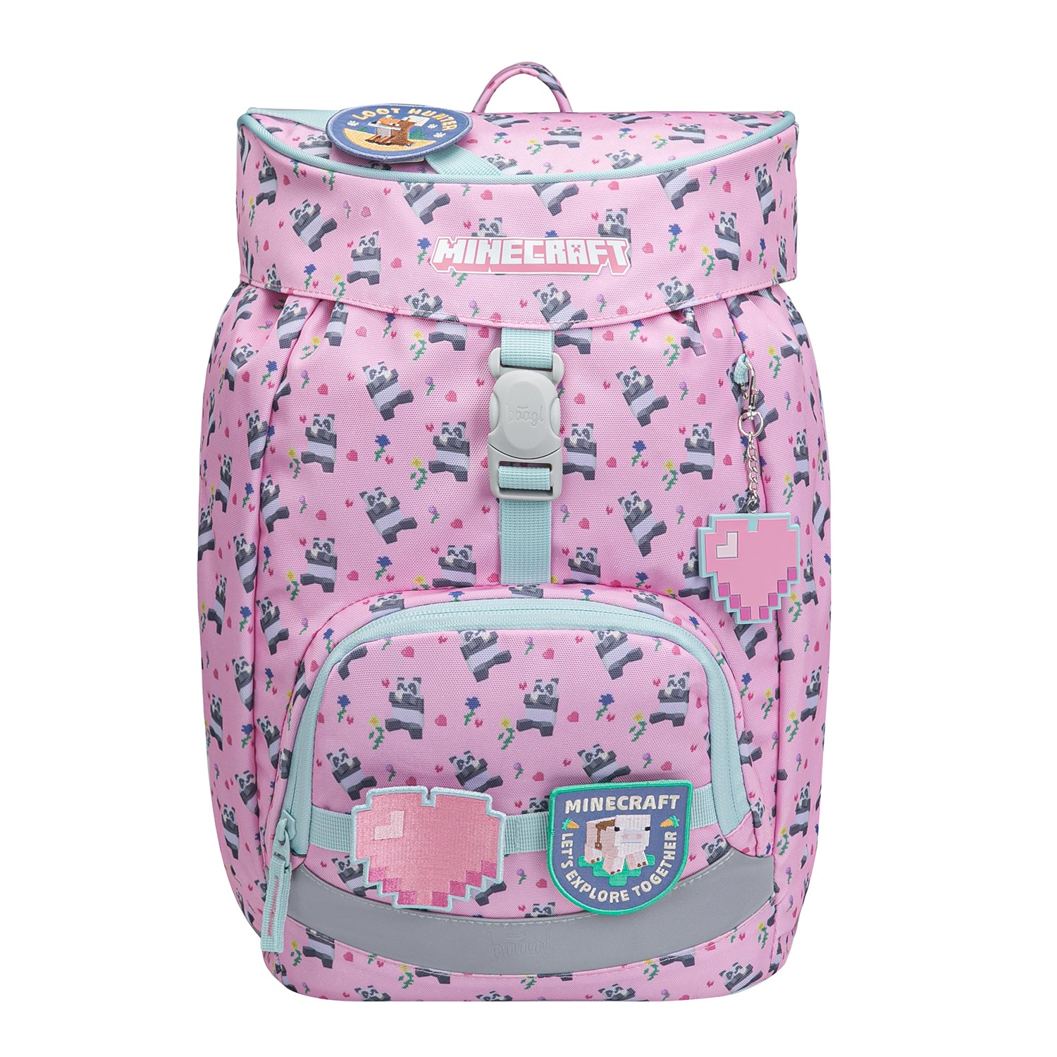 baagl-airy-minecraft-panda-set-scolaire-cartable-l-ger image 2
