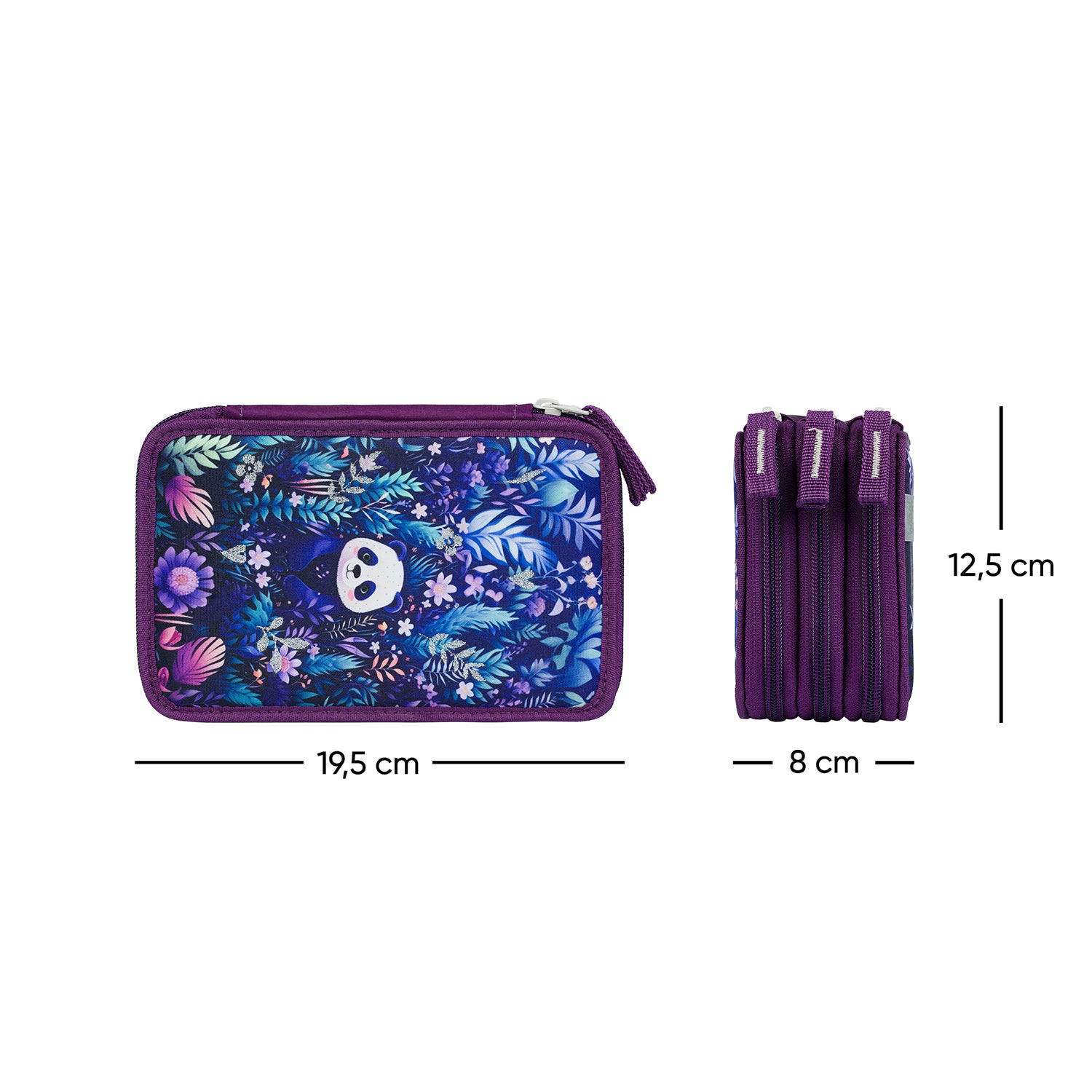 baagl-three-tier-trousse-jungle-panda-vide-3-volets image 6
