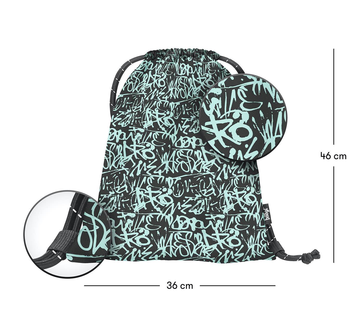 baagl-graffito-sac-de-gym-enfant-lavable image 3